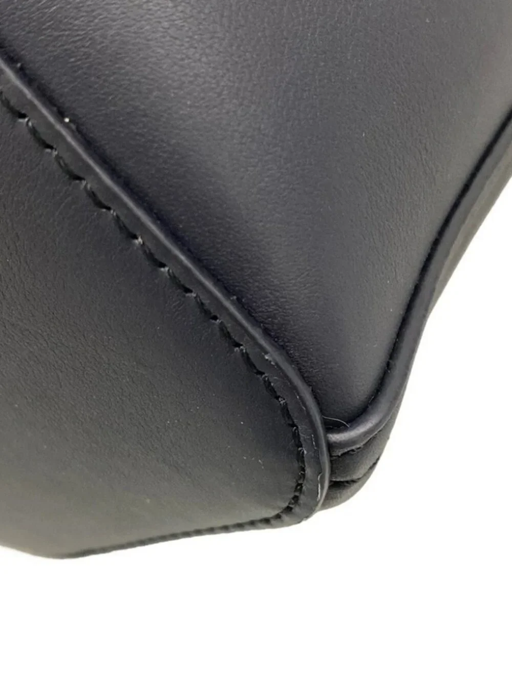 LOEWE Pebble Bucket Bag Mini AANBBBMX18 Dark Ink (Dark Navy) Nappa Calf Handbag